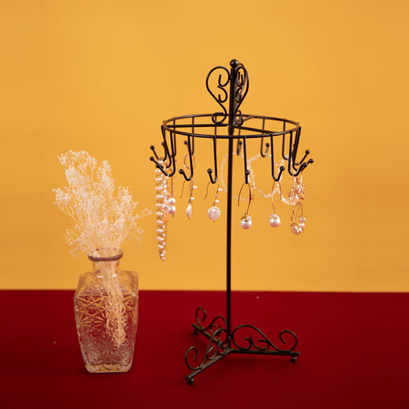 Espositore per orecchini con staffa in metallo Espositore per gioielli