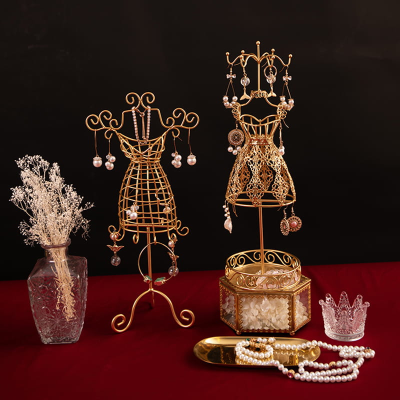 Decorazioni per la casa in stile europeo Modello in ferro battuto Portagioielli Espositore per gioielli Espositori creativi Articoli per l'arredamento