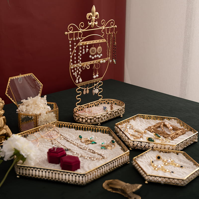 Espositore portagioielli in metallo