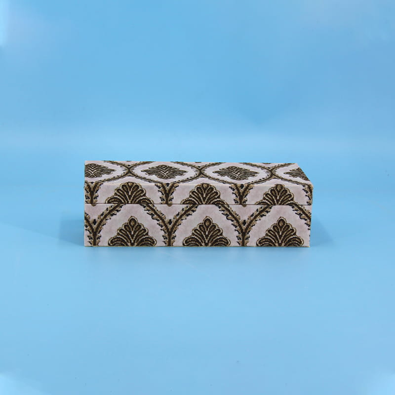 wholesale Scatole di gioielli rettangolari con intarsio in resina decorativa di alta qualità