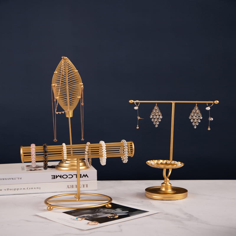 Espositore per gioielli Espositore per collana in oro Espositore per gioielli Espositore per orecchini