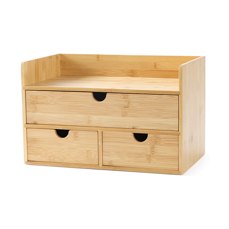 Scatola portaoggetti da scrivania multifunzionale per l'apprendimento domestico con tre cassetti Scatola portaoggetti da scrivania multifunzionale per l'apprendimento domestico con tre cassetti